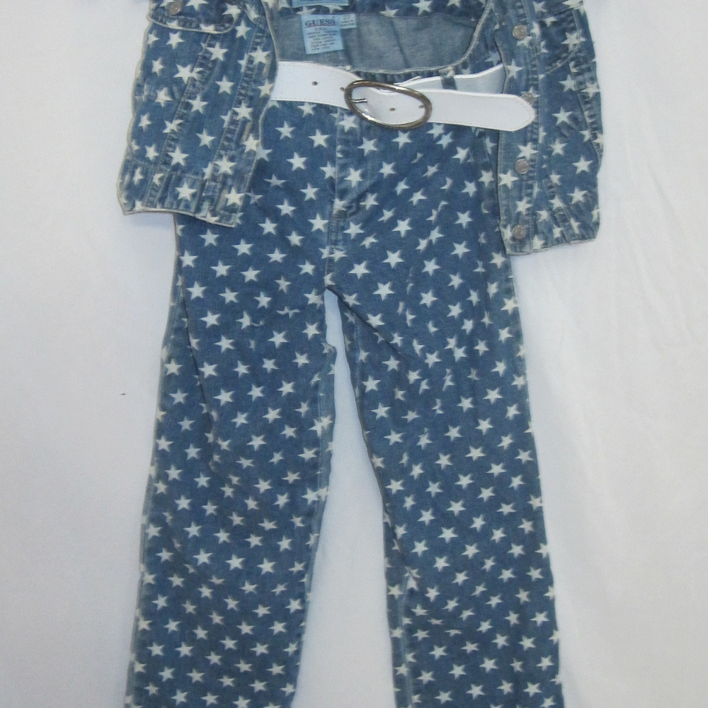 Vintage Guess Starred Denim Outfit